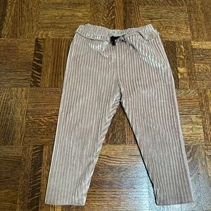 Zara Kids velvet Beige Leggings